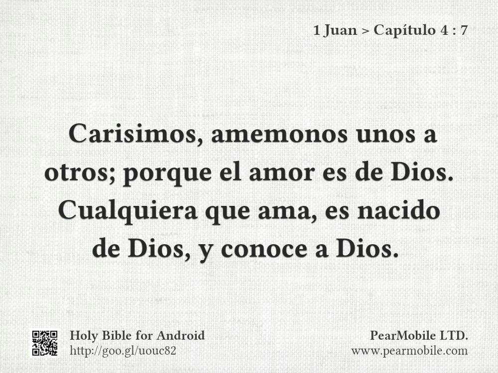 1 Juan, Capítulo 4:7